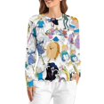 thumbnail image 1 of Adventure Time Women's Pajama Top 3D Digital Print Sleepwear Trendy Crewneck Pullovers Long Sleeve Shirts S, 1 of 8