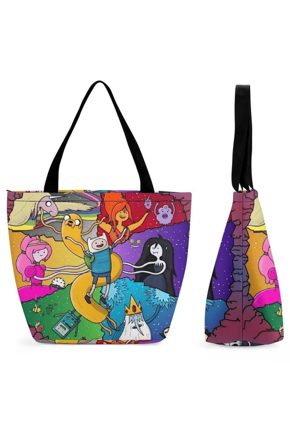 Adventure Time Women's handbags shopping bags fun gift bags gym travel Halloween gifts One size
