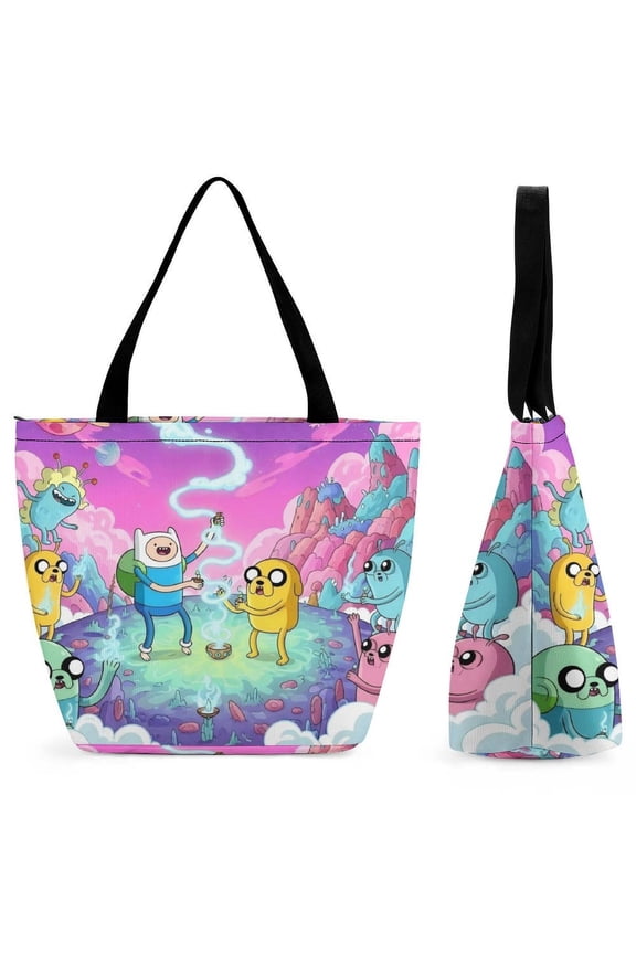 Adventure Time Women's handbags shopping bags fun gift bags gym travel Halloween gifts One size
