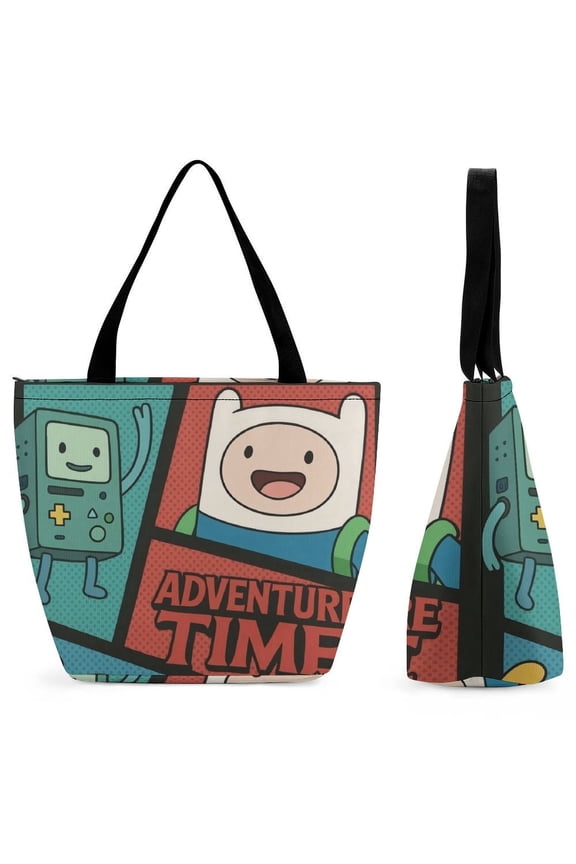 Adventure Time Women's handbags shopping bags fun gift bags gym travel Halloween gifts One size