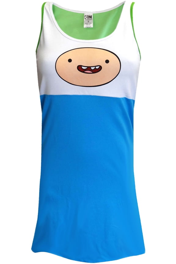 Adventure Time Womens Adventure Time Finn the Human Nightgown (Large)