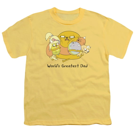 Adventure Time Worlds Greatest Dad S/S Youth 18/1 T-Shirt Banana