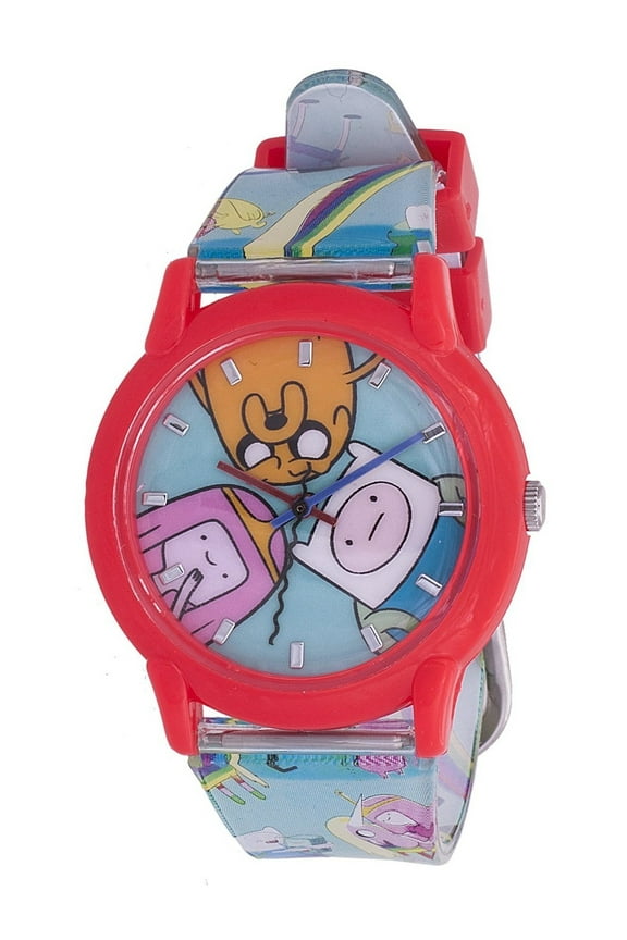 by Adventure Time Unisex Adjustable Limited Edition Wristwatch, Black & Red