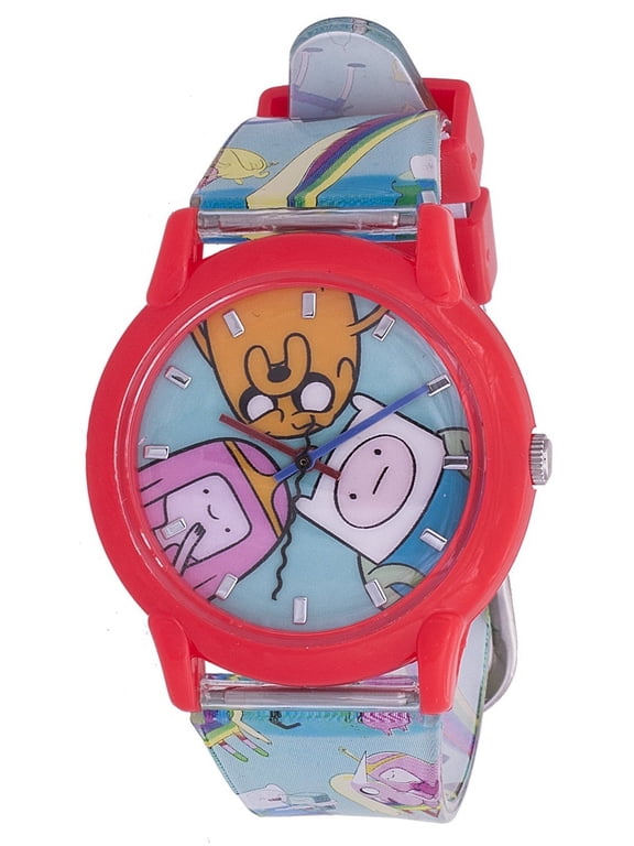by Adventure Time Unisex Adjustable Limited Edition Wristwatch, Black & Red