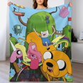 Adventure TimeAnime Blanket Gifts for Kids,Life is Better with Anime