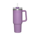 thumbnail image 1 of Adventure Travel Reusable Vacuum Quencher Tumbler with Straw, Leak Resistant Lid, Stainless Steel Insulated Cup, Maintains Heat Cold Ice for Hours, 1 of 1