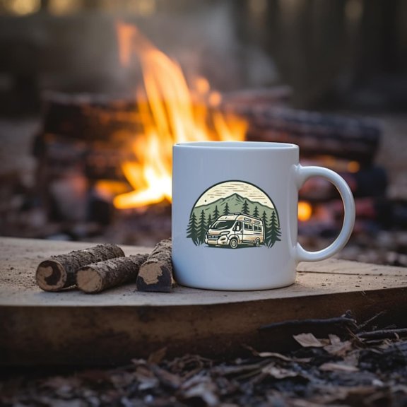 Adventure Van Mug, Nature Lover Gift, mping Coffee Cup, Hiking Travel Mug, Outdoor Enthusiast Mug, Cozy bin Dr, Van, Van.jpg
