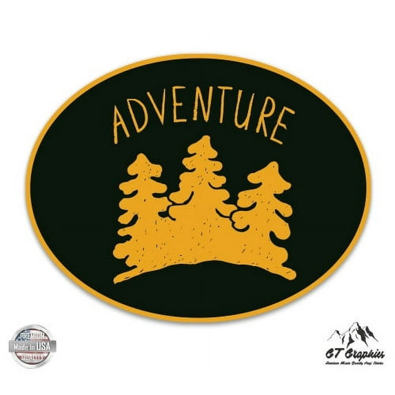 Adventure Woods - 8" Vinyl Sticker - For Car Laptop I-Pad - Waterproof Decal