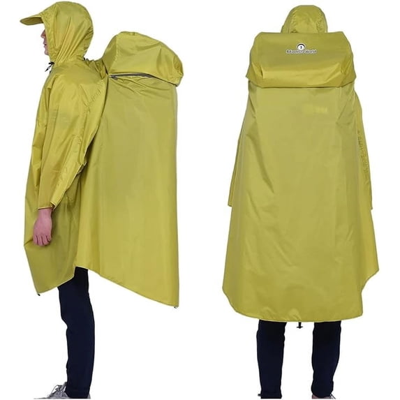 Adventure World Globotrekker Lightweight Backpack Poncho (Multiple Color Options Available) (Moss Green)