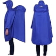 thumbnail image 1 of Adventure World Globotrekker Lightweight Backpack Poncho (Multiple Color Options Available) (Sapphire Blue), 1 of 7