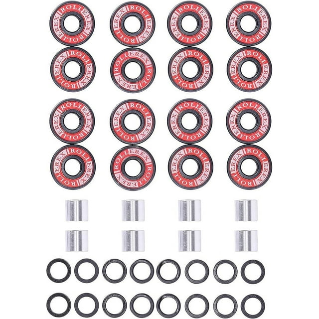Adventure World Rollerex 608ZZ ABEC7 Skate Wheel Bearings, Spacers and