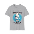 thumbnail image 1 of Adventure You Say? Alpaca My Bags Alpaca Wearing Backpack TShirt, 1 of 4