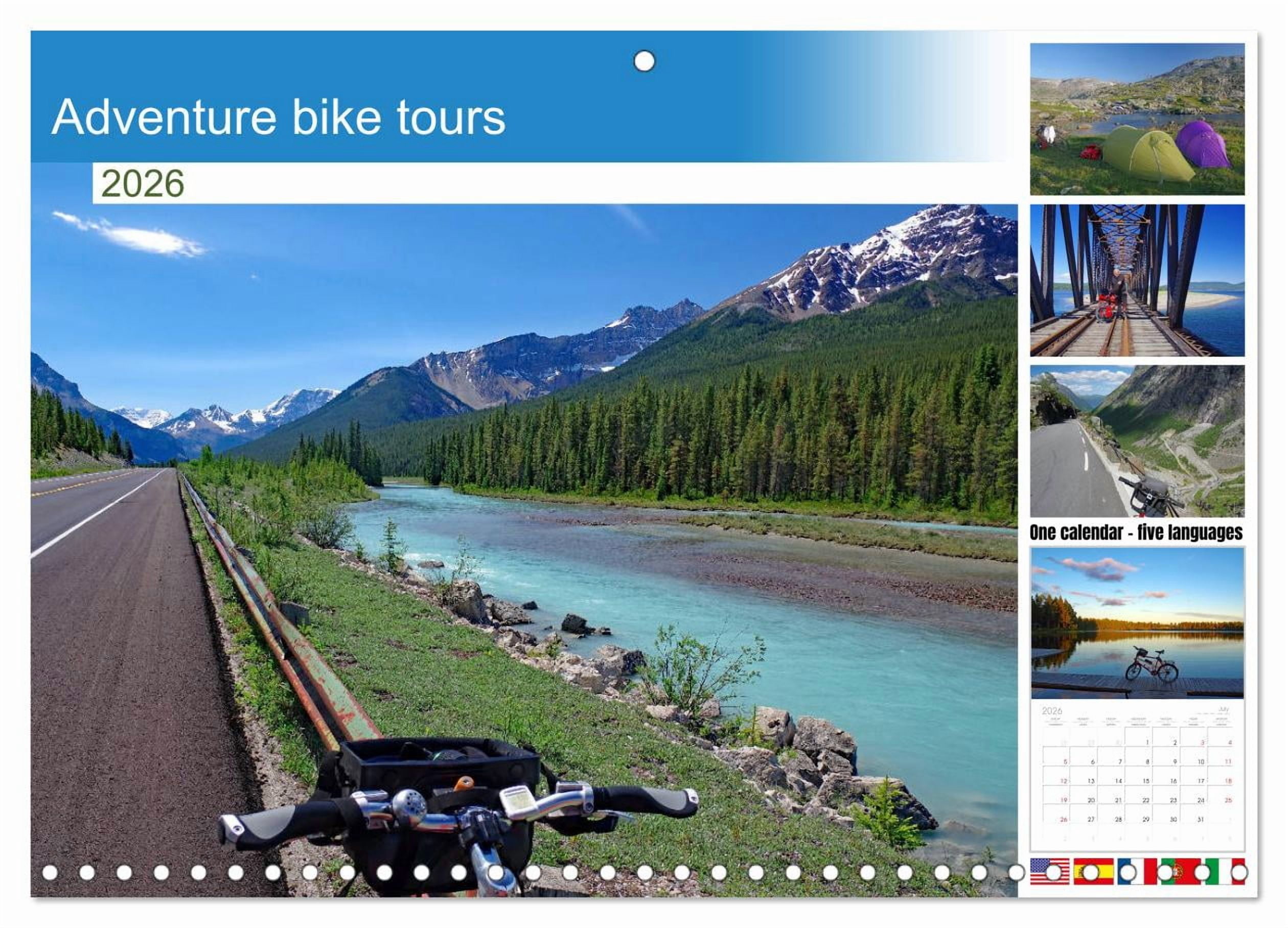 Adventure bike tours (Monthly Wall Calendar 2026 11.7 x 16.5 (open ...