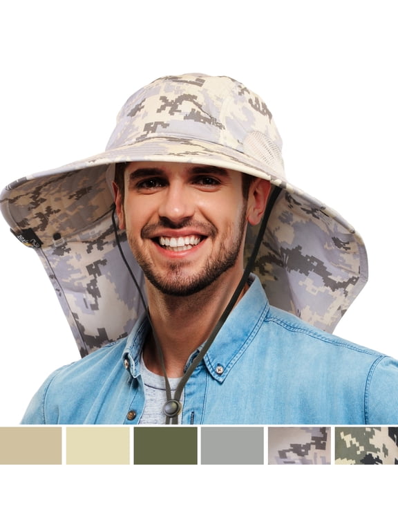 Adventure hat UPF 50+ rated Outdoor hat Wide brim with Back flap