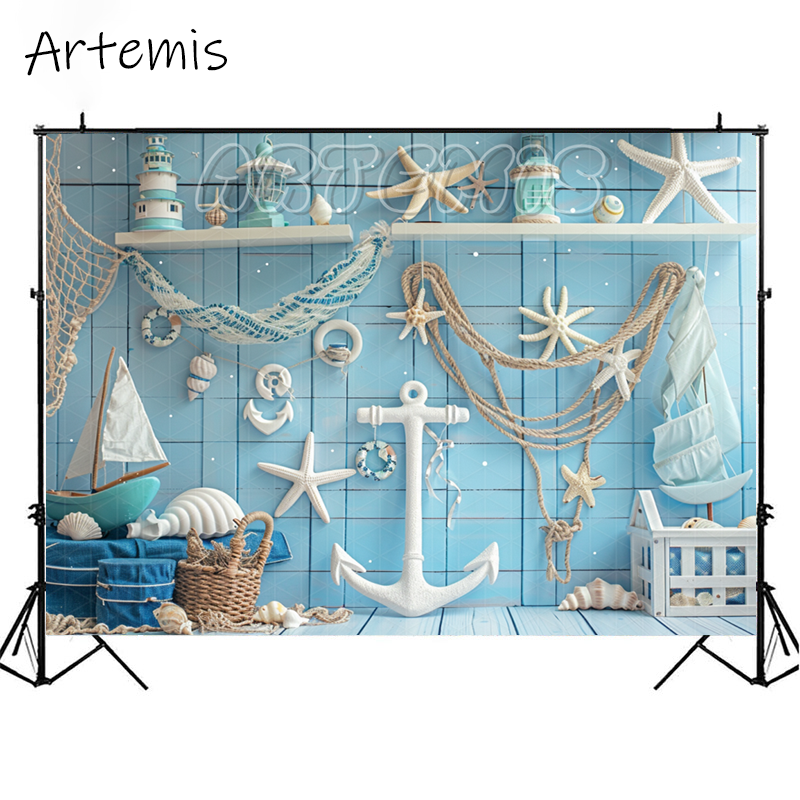 Adventure l Photography Backdrop Rudder Cable Star Ship Watchtower Cake ...