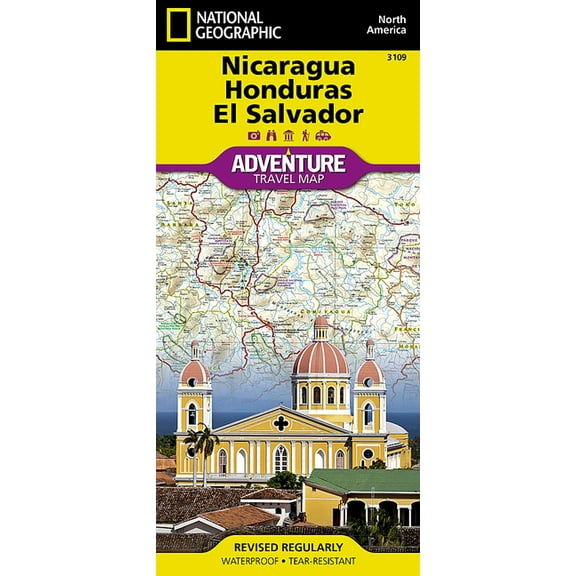 Adventure map: nicaragua, honduras, and el salvador - folded map: 9781566955287