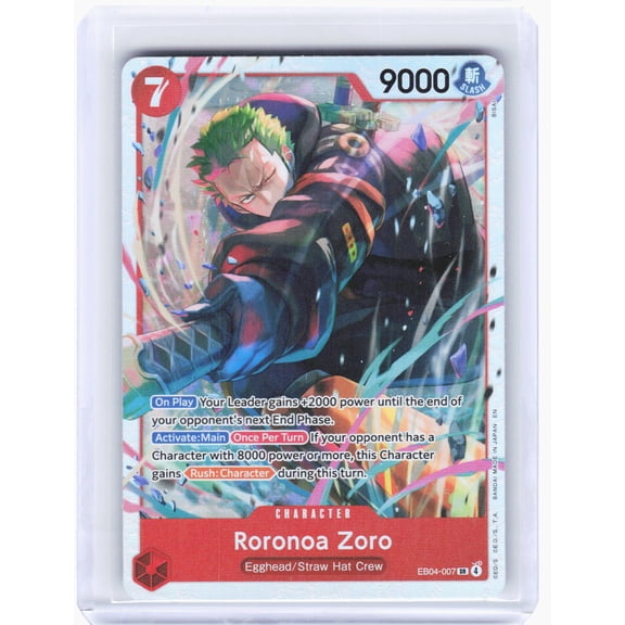 Adventure on Kami's Island Roronoa Zoro Foil Super Rare #EB04-007