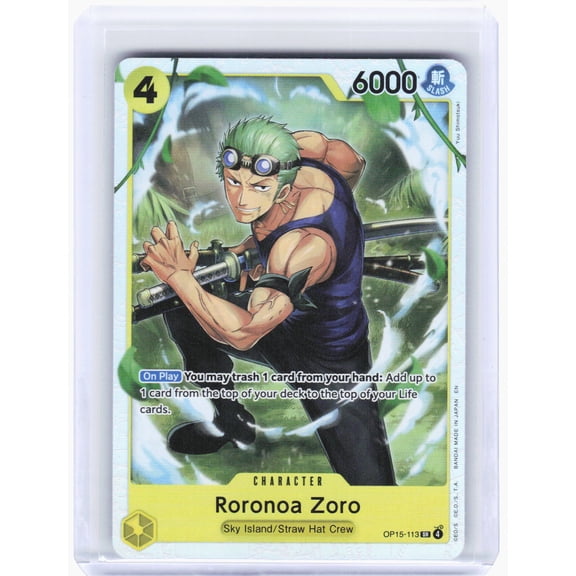 Adventure on Kami's Island Roronoa Zoro Foil Super Rare #OP15-113