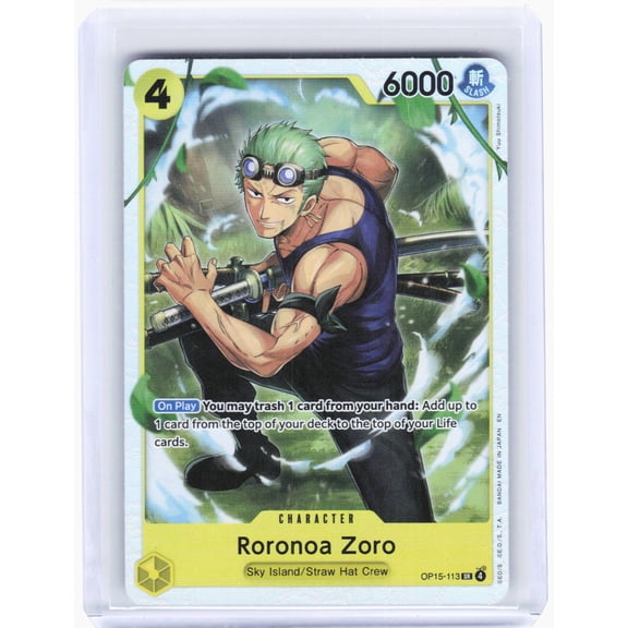 Adventure on Kami's Island Roronoa Zoro Foil Super Rare #OP15-113
