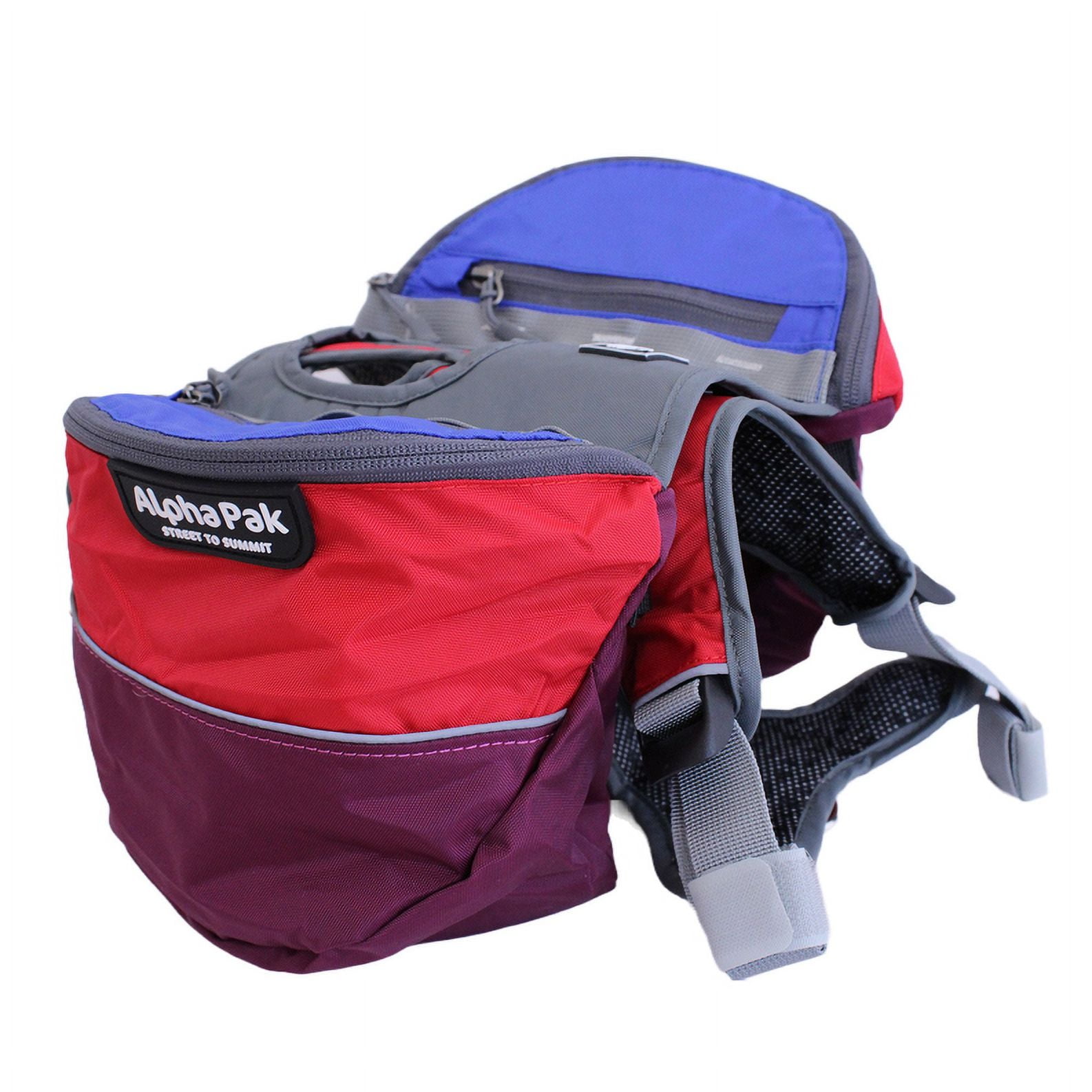 Large Sunset Multi-Color Dog Pack with EZ Latch Harness