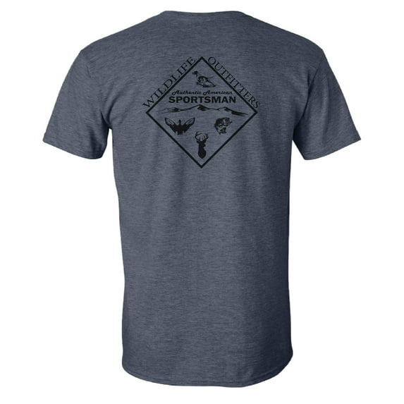 Wildlife Outfitters Men's Hunting & Fishing Sportsman Short Sleeve Graphic T-Shirt