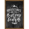 thumbnail image 1 of Adventures Are The Best Way To Learn Mountain Feather Reusable Tin Sign Chalk Board Wall Art Decor Funny Gift 12 x 18 Inch, 1 of 3