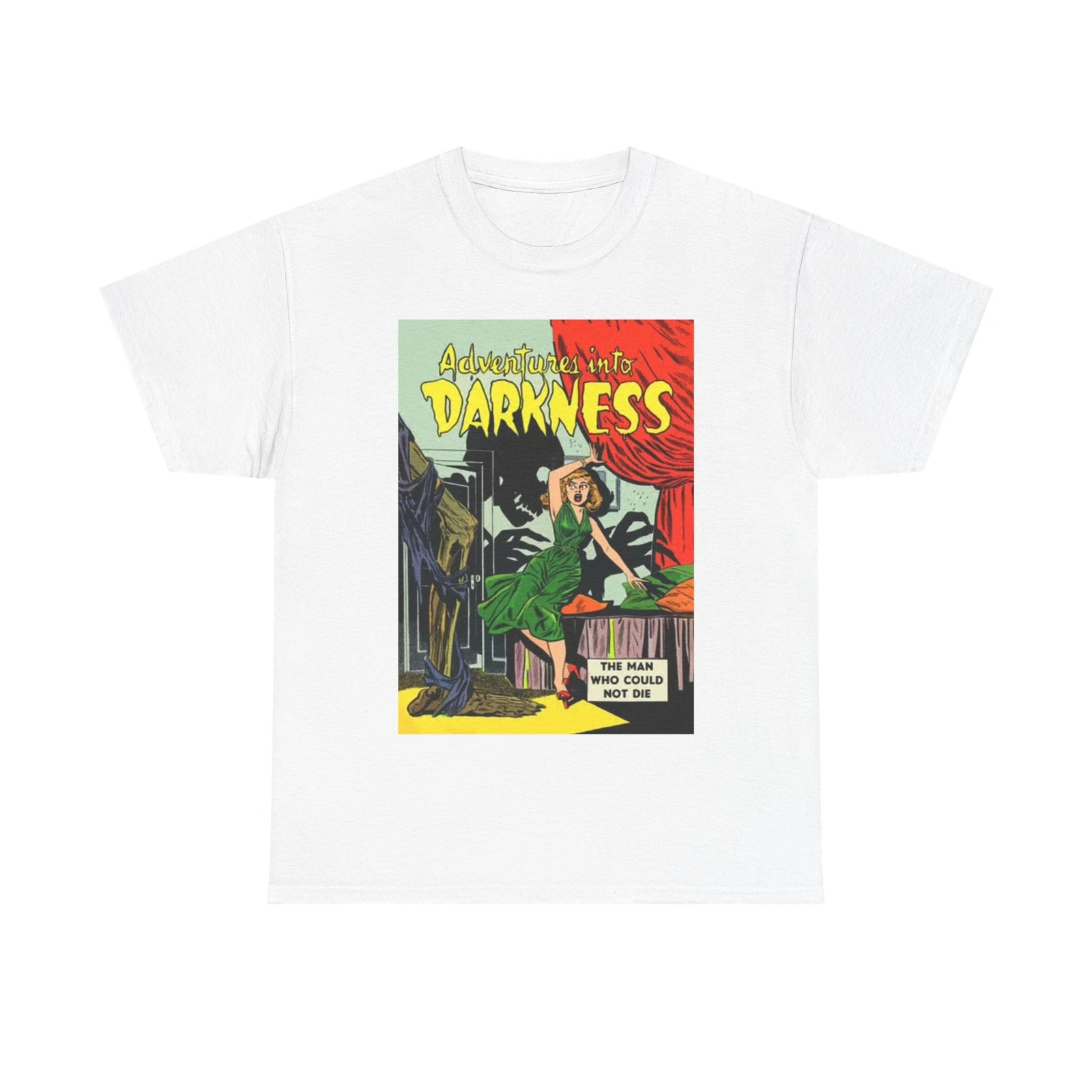 Adventures Into The Darkness Shirt Cartoon Graphic Unisex Heavy Cotton ...