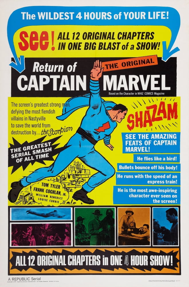 Adventures Of Captain Marvel Canvas Art - (24 x 36)