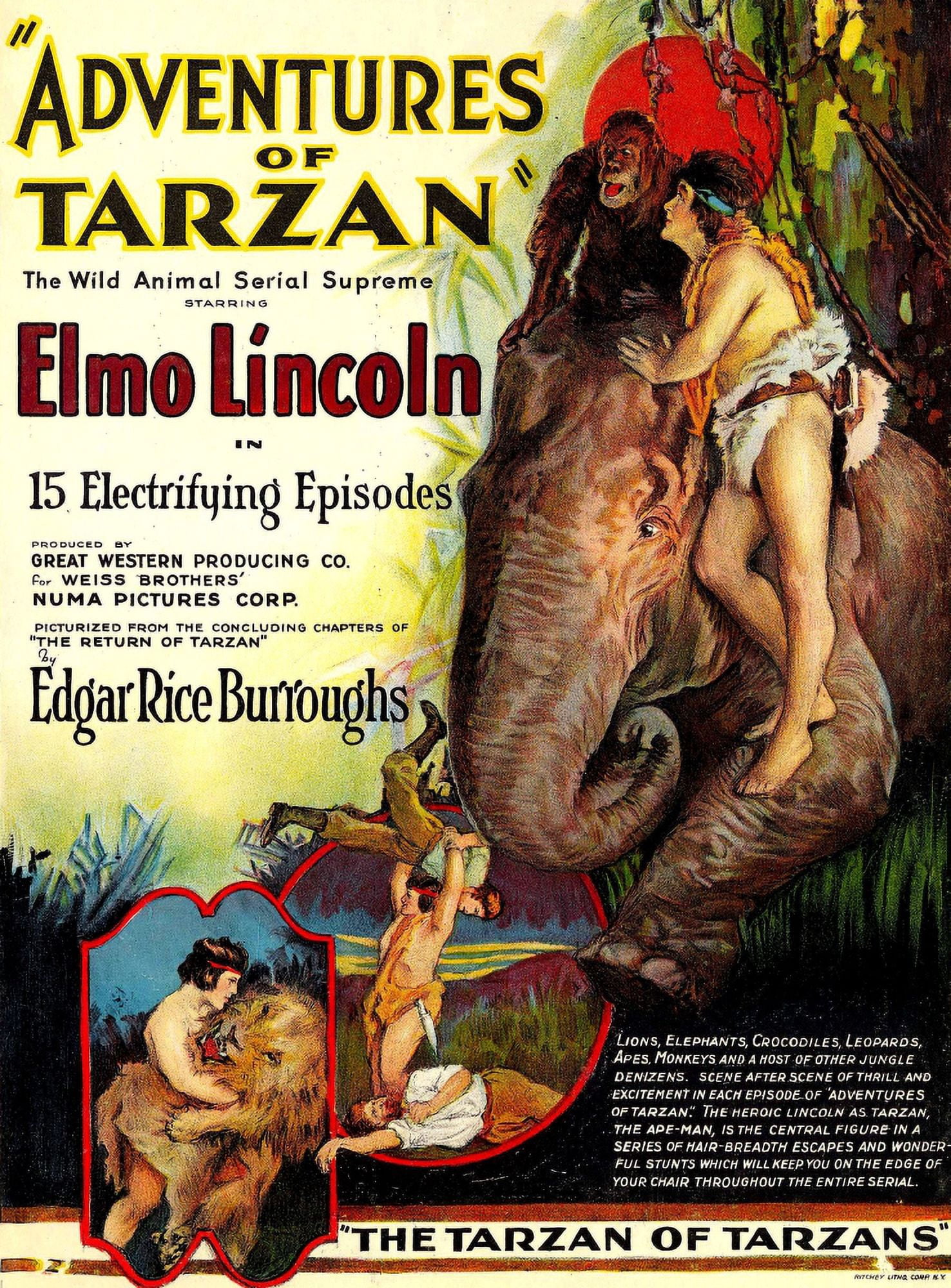Adventures Of Tarzan Canvas Art - (11 x 17)