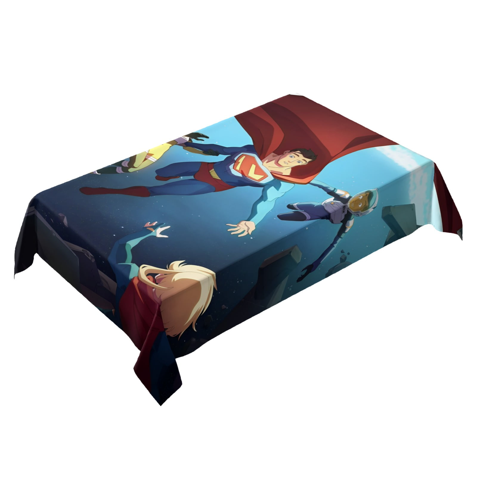 My Adventures with Superman square tablecloth has an iconic print, fits most tables, and is easy to care for. It adds a nostalgic touch and is perfect for fans55" x 71"140*180cm