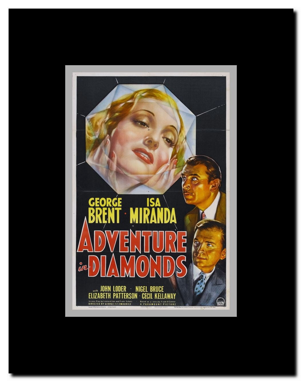 Adventures in Diamonds Framed Movie Poster