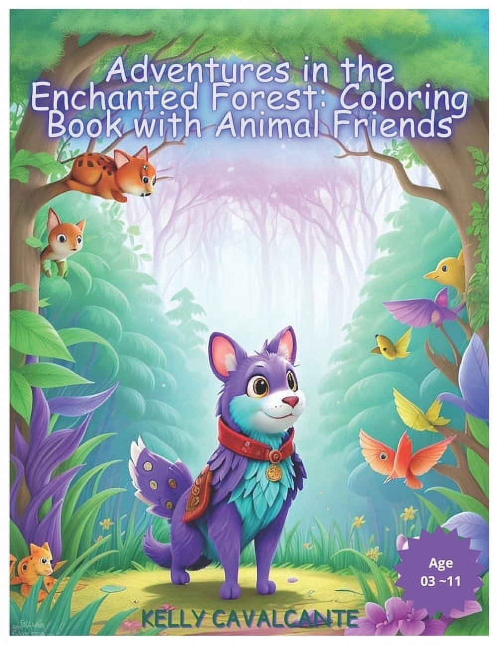 Adventures in the Enchanted Forest: Coloring Book with Animal Friends ...