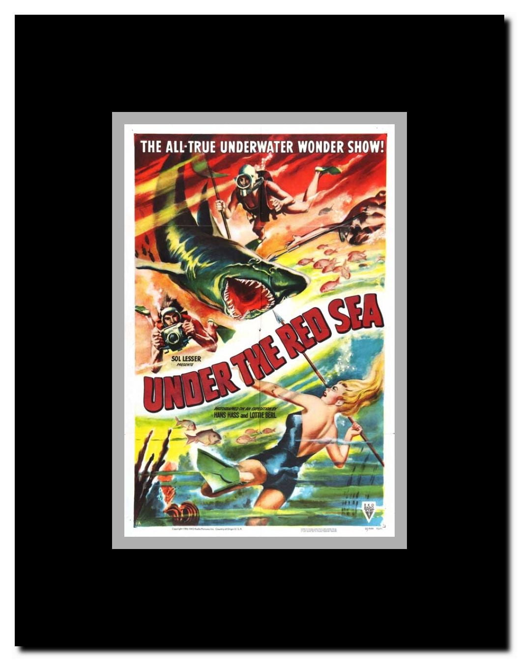 Adventures in the Red Sea Framed Movie Poster