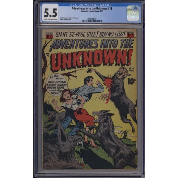 Adventures into the Unknown #18 - CGC 5.5 Comic Book
