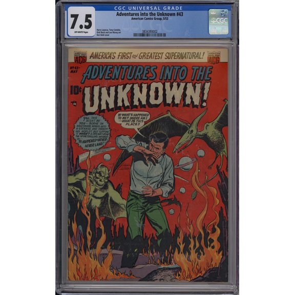 Adventures into the Unknown #43 - CGC 7.5 Comic Book