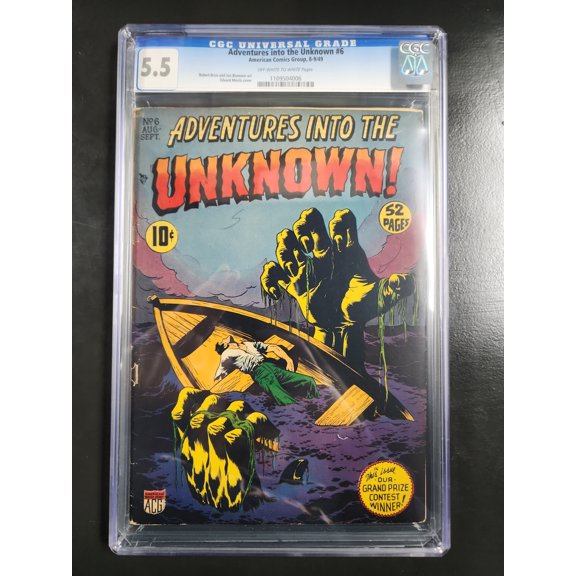 Adventures into the Unknown #6 - CGC 5.5 Comic Book