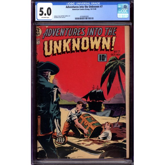 Adventures into the Unknown #7 - CGC 5 Comic Book