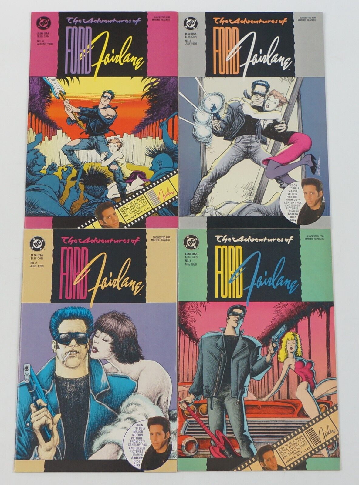 Adventures of Ford Fairlane 14 VF/NM complete series Andrew Dice Clay