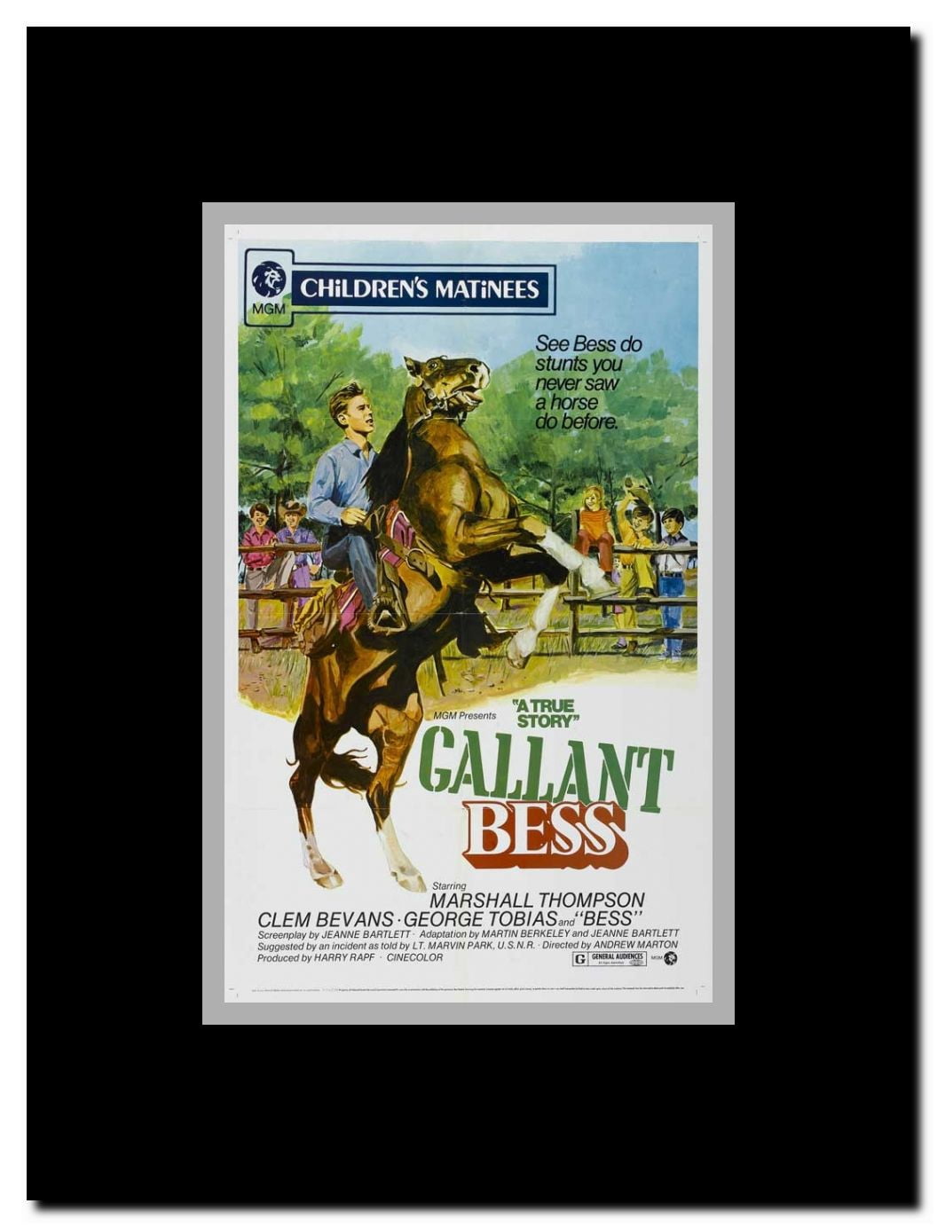 Adventures of Gallant Bess Framed Movie Poster