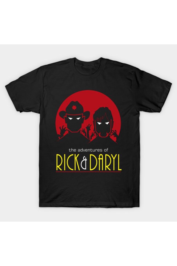 Adventures of Rick And Daryl Walking Dead Mashup Retro Unisex T-Shirt, for men & women, up to size 5XL