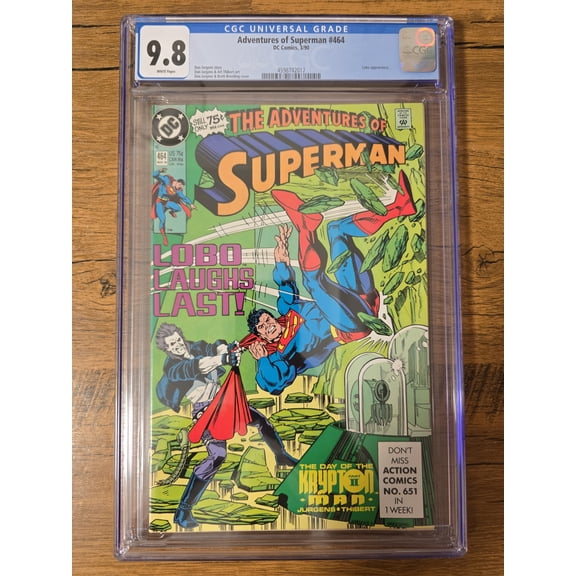 Adventures of Superman #464 - CGC 9.8 Comic Book