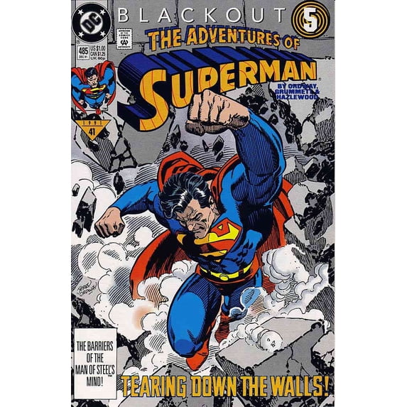 Adventures of Superman #485 VF ; DC Comic Book