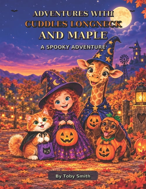 Paperback Maple Fall Adventures with Cuddles Longneck and Maple: A Spooky Adventure ...