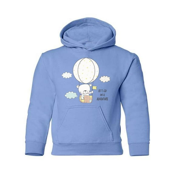 Adventurous Bear Hoodie Juniors -Image by Shutterstock, Small