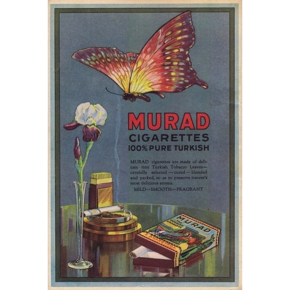 Advert For Murad Turkish Cigarettes 1924 Poster Print By Mary Evans Jazz Age Club Collection