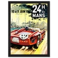 thumbnail image 1 of Advert Transport 24H Du Mans Monaco Grand Prix A4 Artwork Framed Wall Art Print, 1 of 4