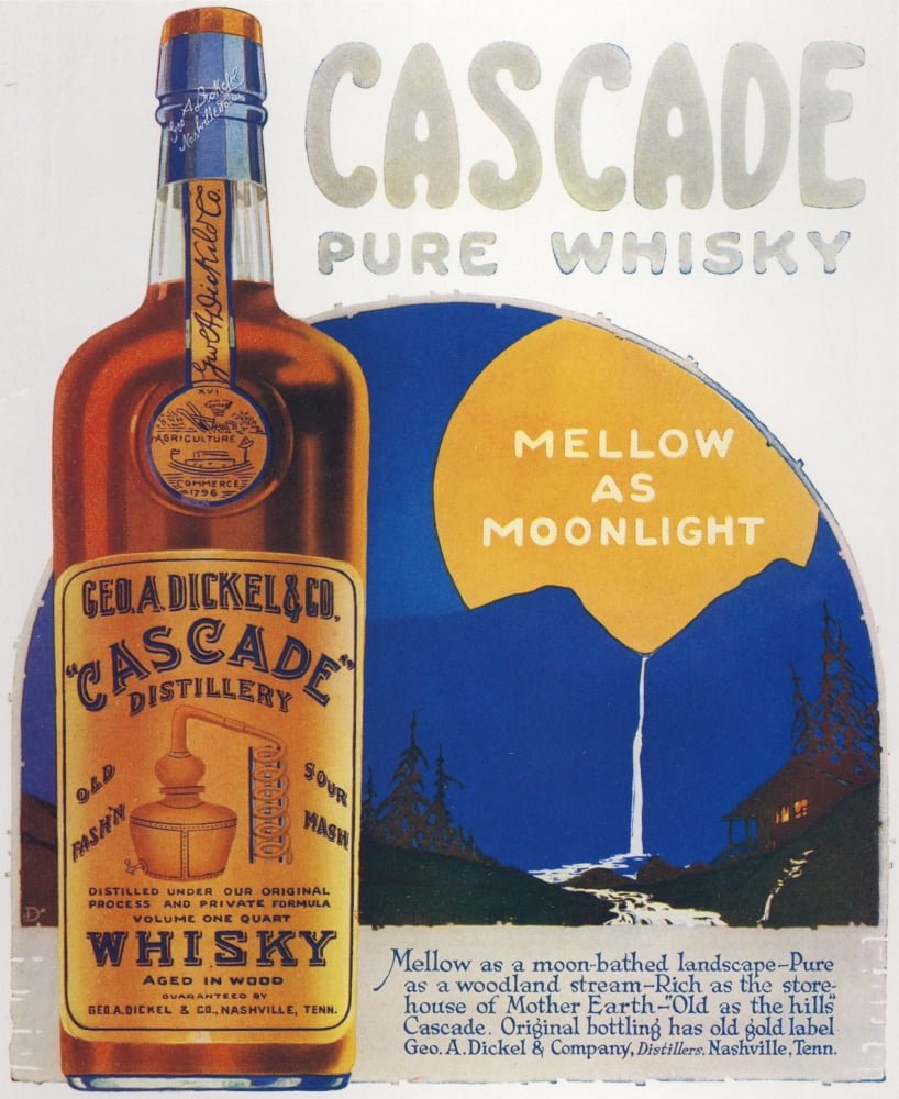 Advert for Cascade Whisky 1916 Canvas Art - Unknown (18 x 24)