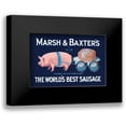 thumbnail image 1 of Advertisement 14x11 Black Modern Framed Museum Art Print Titled - Pigs and Pork: Marsh and Baxters Worlds Best Sausage, 1 of 5