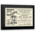 thumbnail image 1 of Advertisement 14x11 Black Modern Framed Museum Art Print Titled - Reads 3 minute Head-Ache and Neuralgia Cure, 1 of 5