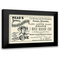 thumbnail image 1 of Advertisement 14x11 Black Modern Framed Museum Art Print Titled - Reads 3 minute Head-Ache and Neuralgia Cure, 1 of 5